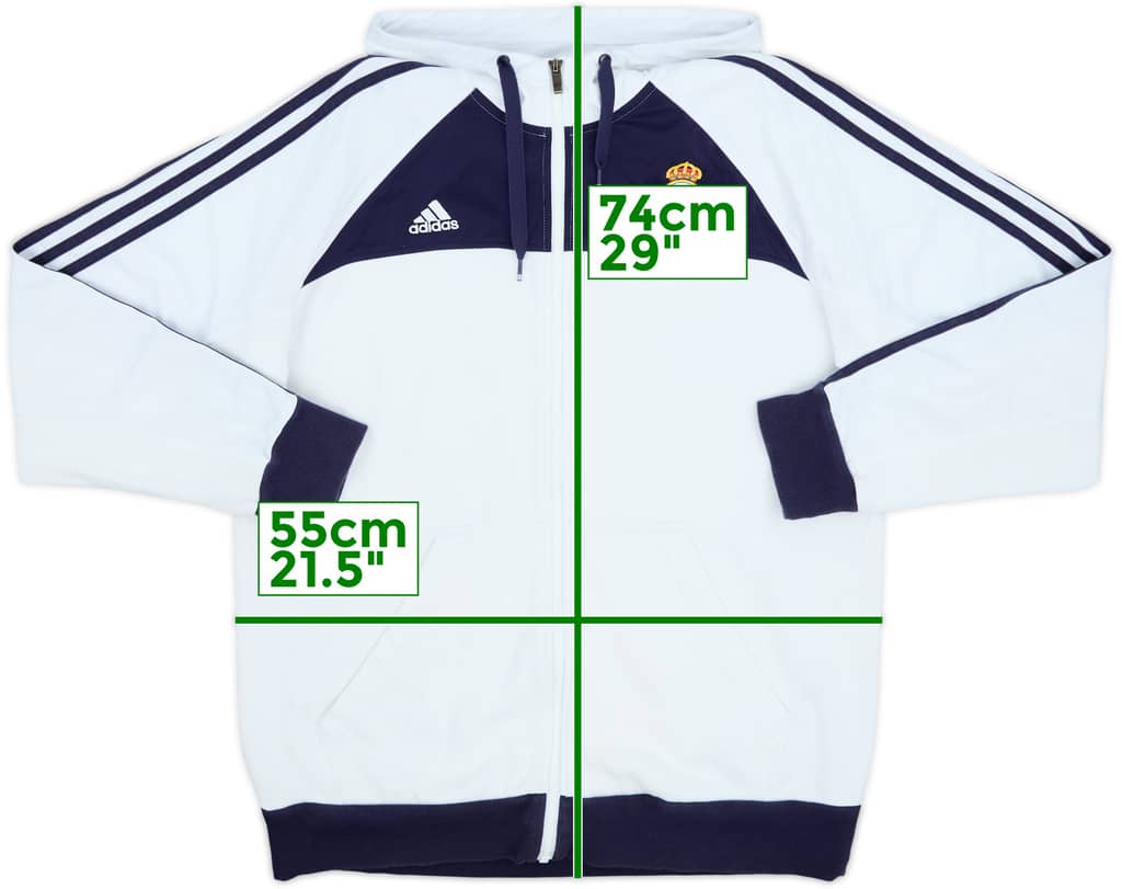 2012-13 Real Madrid adidas Hooded Track Jacket - 7/10 - (L)