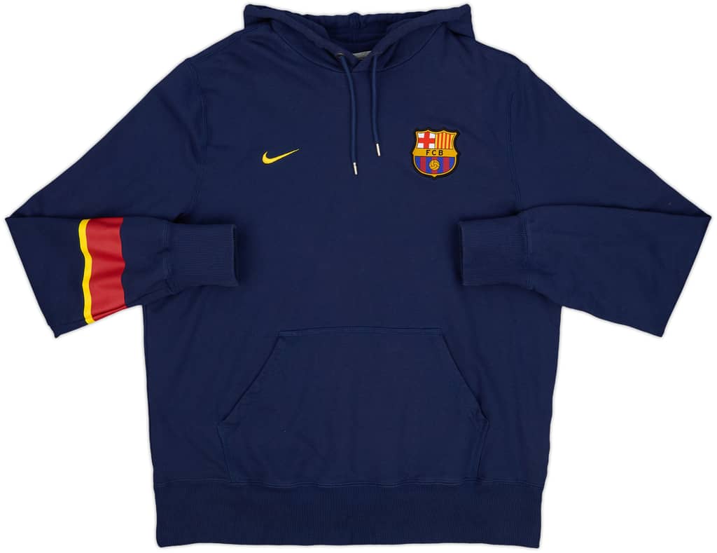2012-13 Barcelona Nike Hooded Sweat Top - 9/10 - (XL)