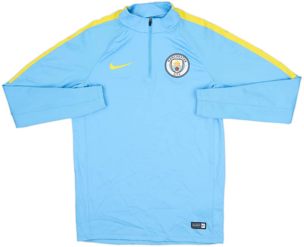 2016-17 Manchester City Nike 1/4 Zip Training Top - 8/10 - (S)
