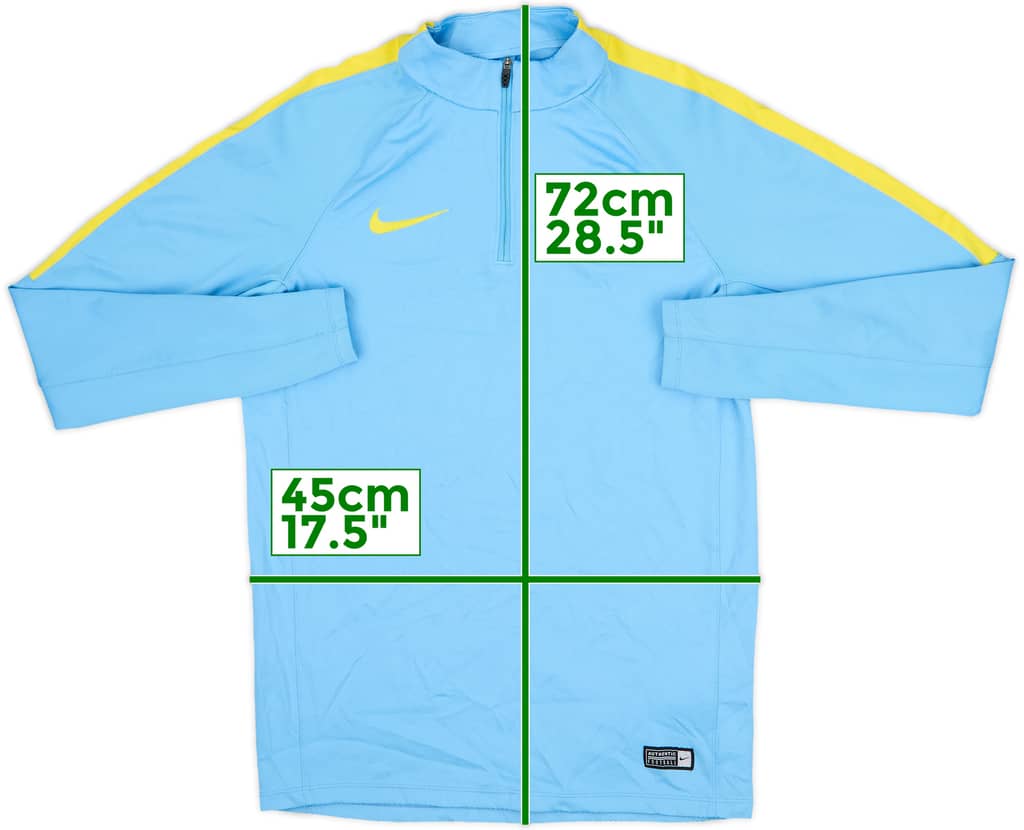 2016-17 Manchester City Nike 1/4 Zip Training Top - 8/10 - (S)