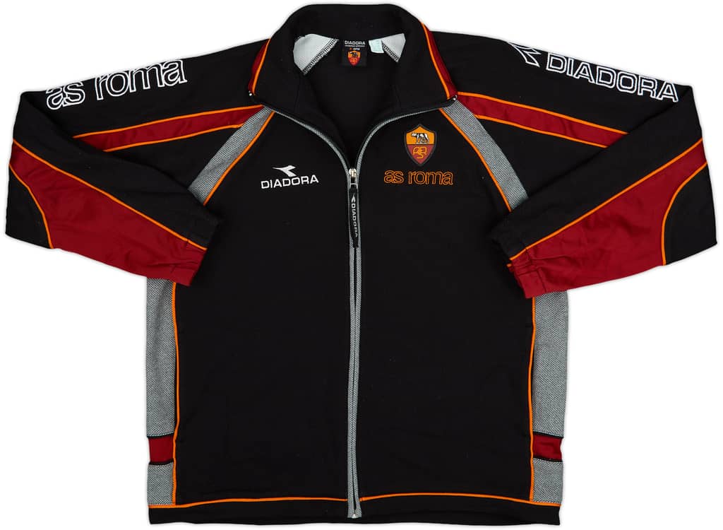 1998-99 Roma Diadora Track Jacket - 8/10 - (L.Boys)