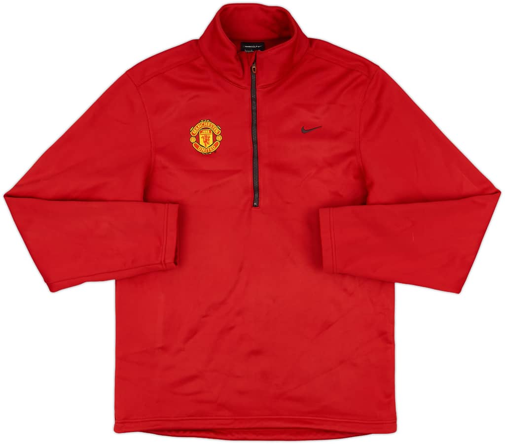 2010-11 Manchester United Nike Golf 1/4 Zip Drill Top - 9/10 - (S)