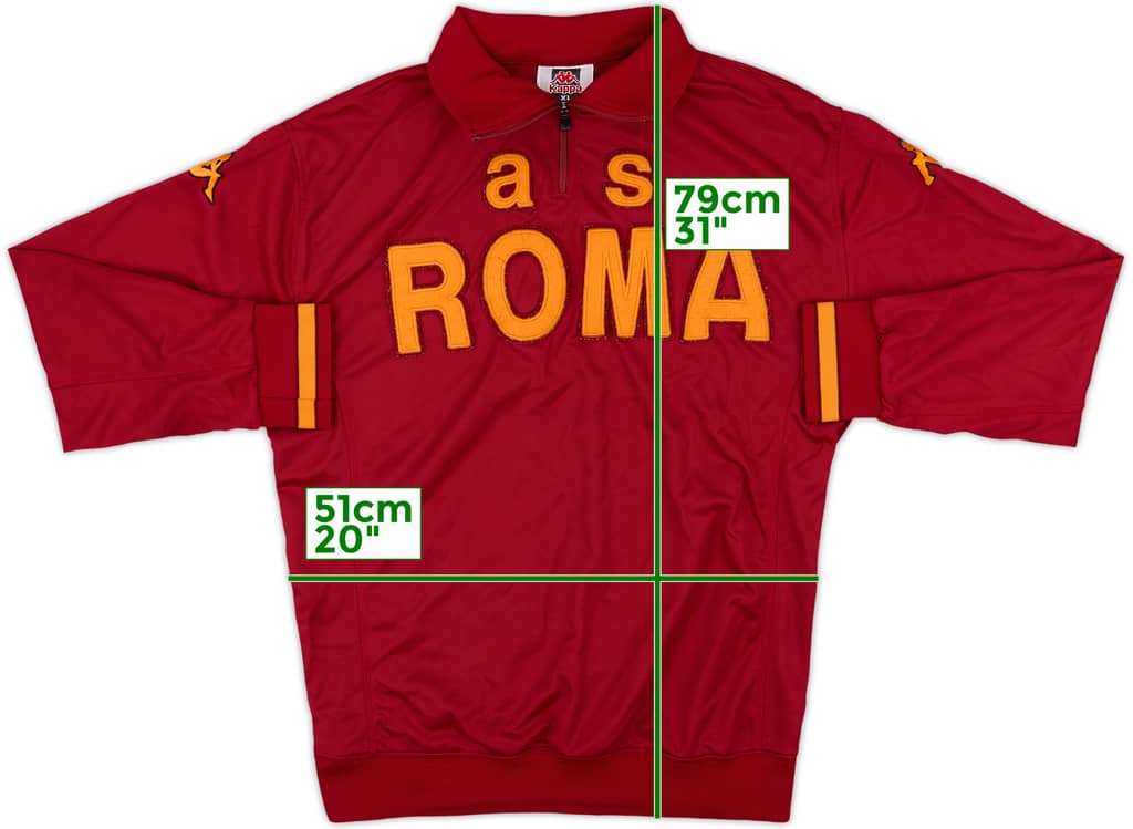 2009-10 Roma Kappa 1/4 Zip Drill Top - 8/10 - (XL)
