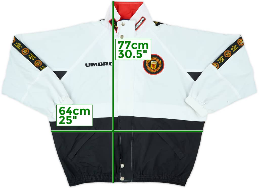 1996-97 Manchester United Umbro Track Jacket - 8/10 - (L)