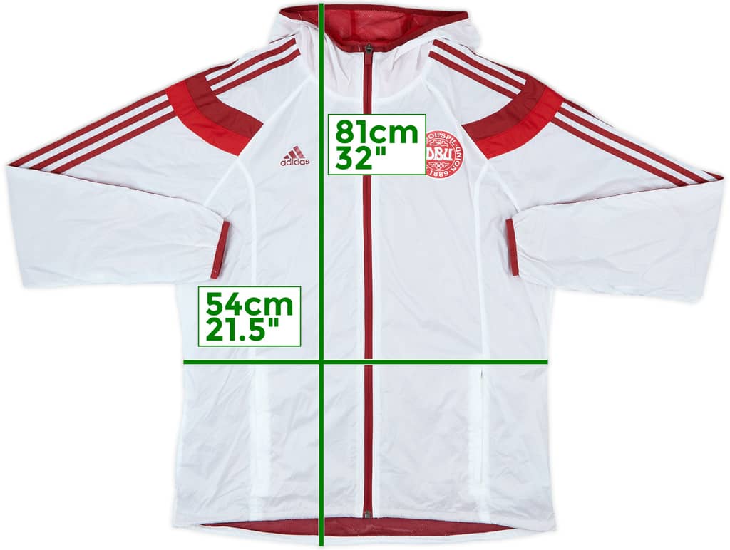 2014-16 Denmark adidas Hooded Rain Jacket - 9/10 - (L)