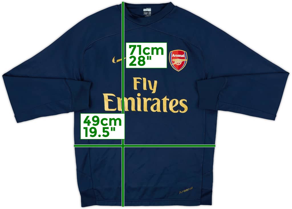 2007-08 Arsenal Nike Sweat Top - 5/10 - (S)