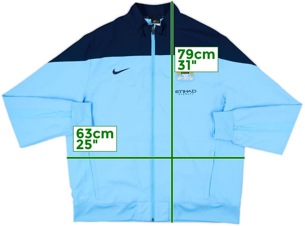2013-14 Manchester City Nike Track Jacket - 10/10 - (XL)