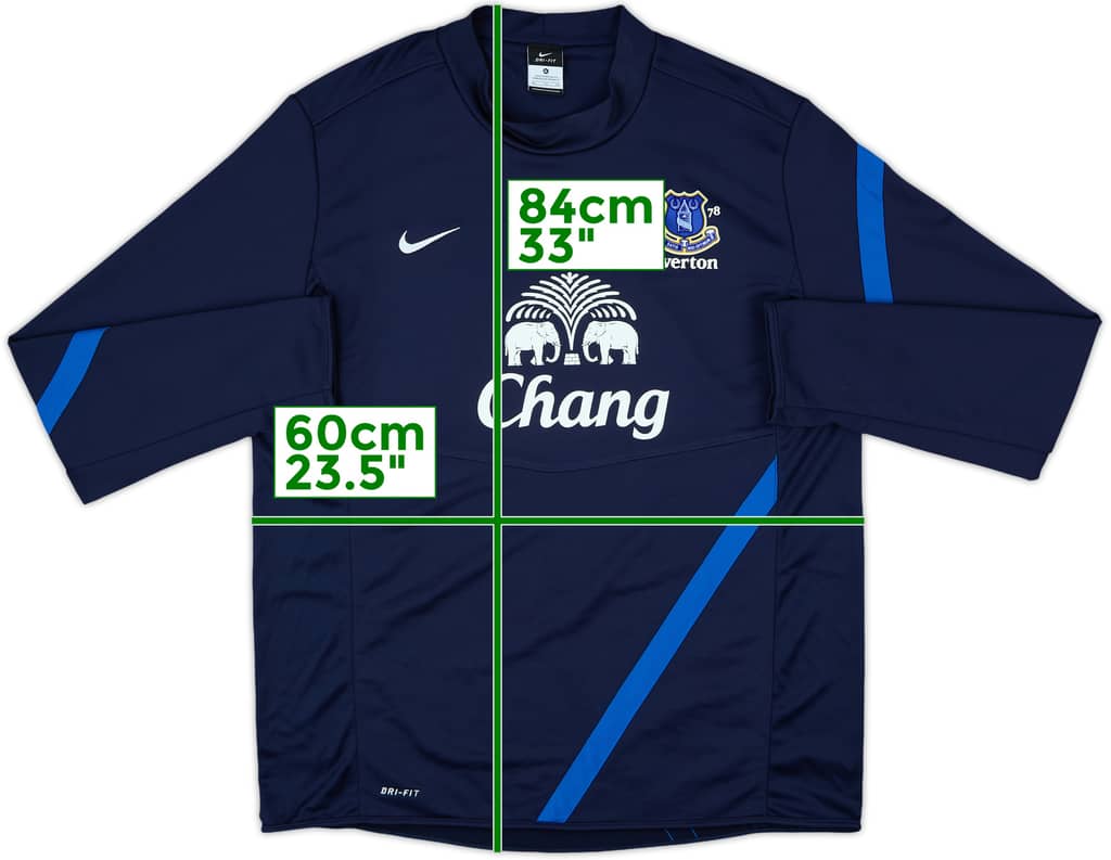 2012-13 Everton Nike Sweat Top - 10/10 - (XL)