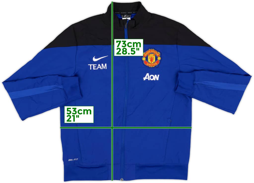 2013-14 Manchester United Team Nike Track Jacket Team - 8/10 - (M)