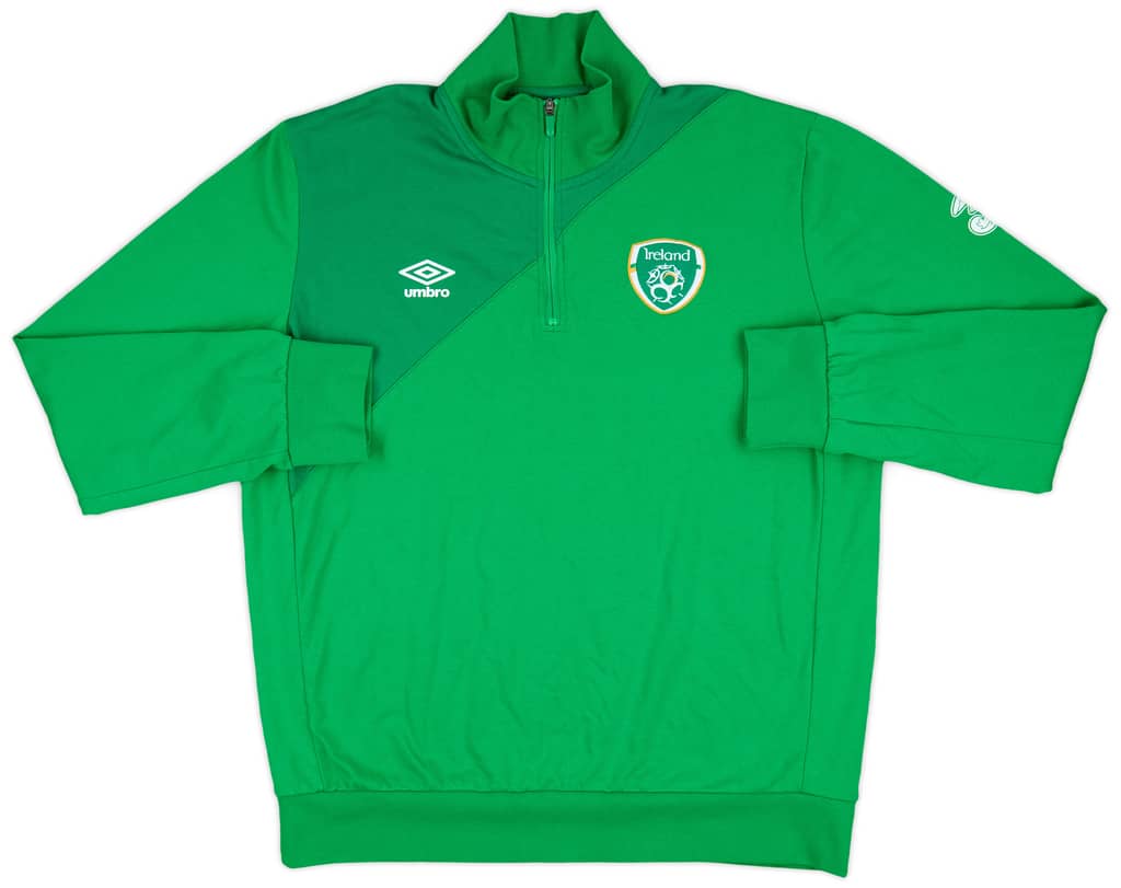 2016-17 Ireland Umbro 1/4 Zip Drill Top - 10/10 - (XXL)