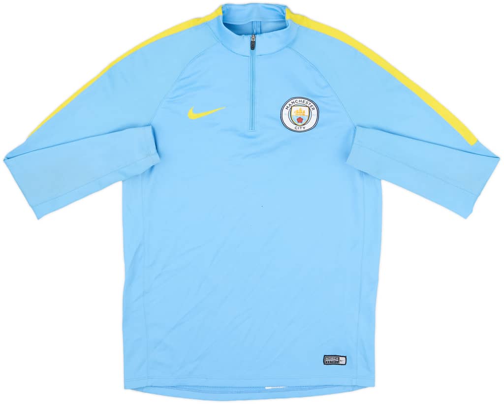 2016-17 Manchester City Nike 1/4 Zip Drill Top - 7/10 - (M)
