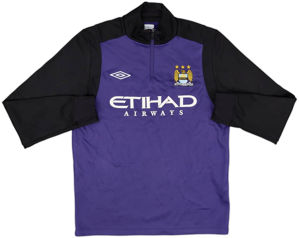 2012-13 Manchester City Umbro 1/4 Zip Drill Top - 7/10 - (M)