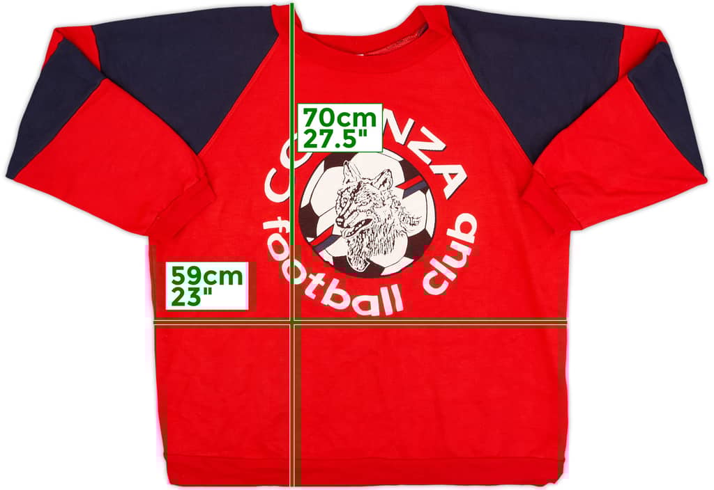 1990-91 Cosenza Le Felpe Dei Grandi Club Sweat Top - 8/10 - (L)