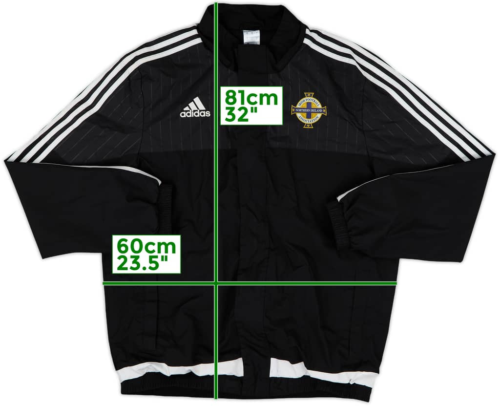2015-16 Northern Ireland adidas Track Jacket - 8/10 - (L)