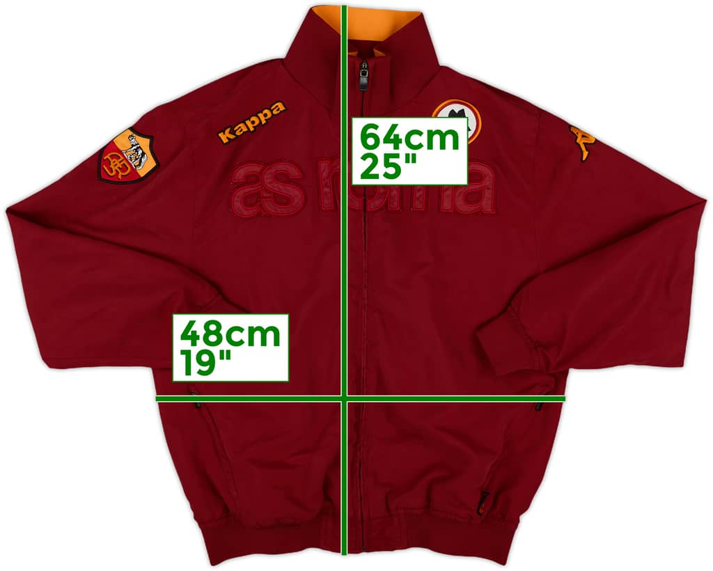 2007-08 Roma Kappa Track Jacket - 9/10 - (XL.Boys)