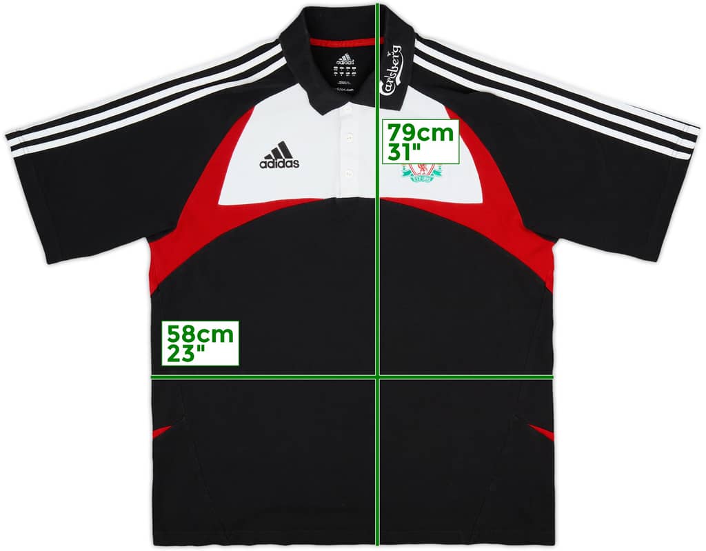 2007-08 Liverpool adidas Polo Shirt - 8/10 - (L/XL)