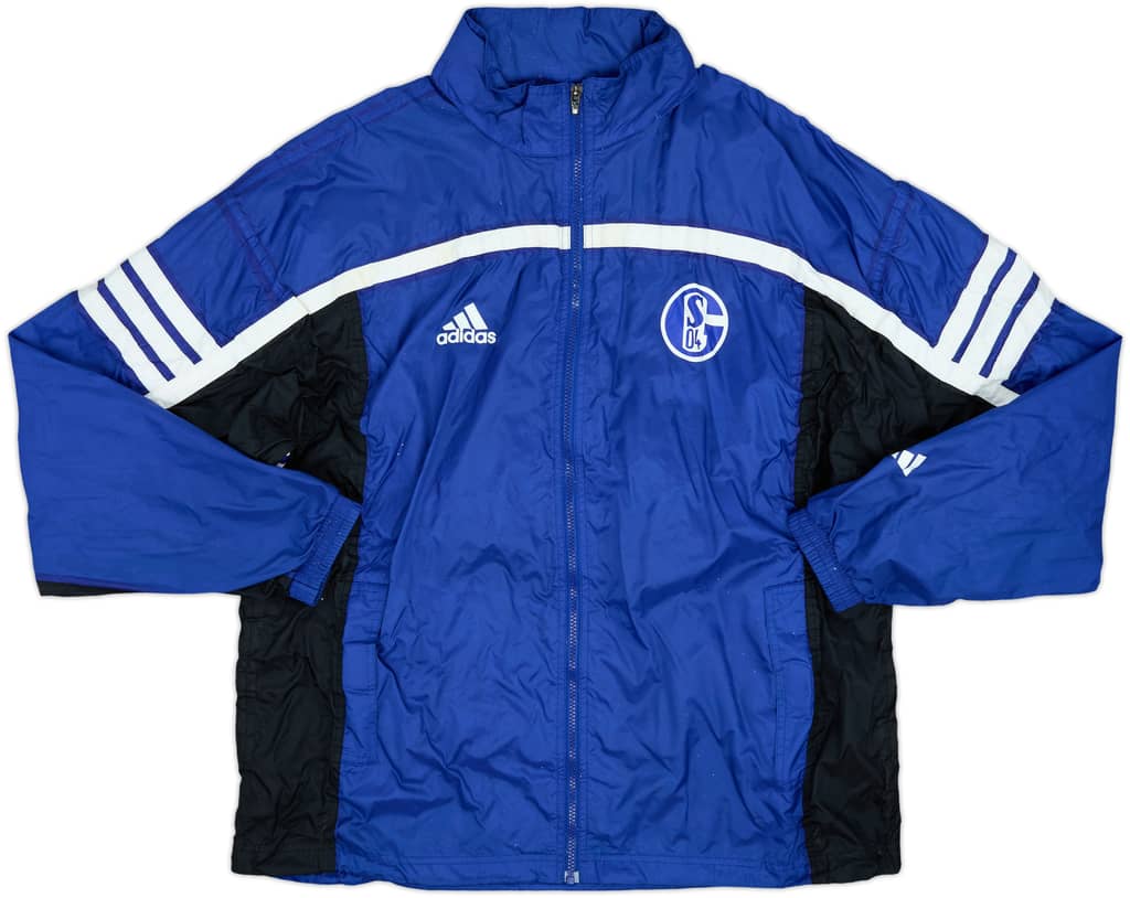 2001-02 Schalke adidas Hooded Rain Jacket - 5/10 - (L/XL)