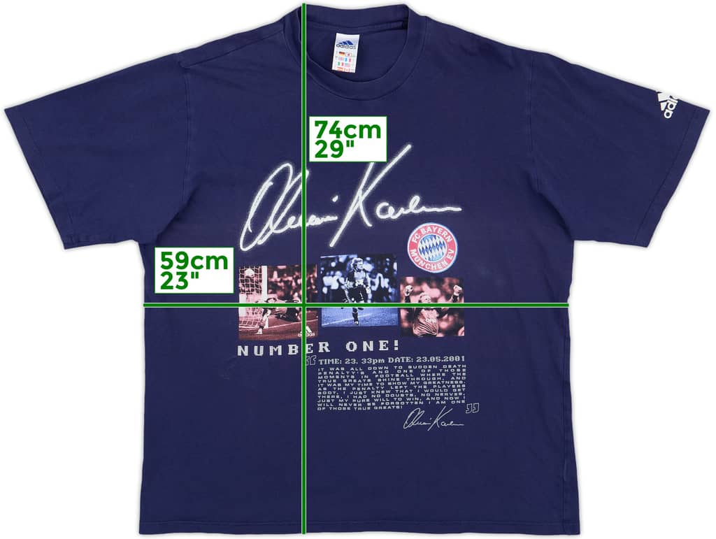1998-99 Bayern Munich adidas Graphic Tee - 8/10 - (L)