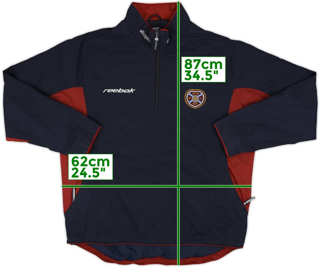 2002-03 Hearts Reebok Track Jacket - 8/10 - (M)