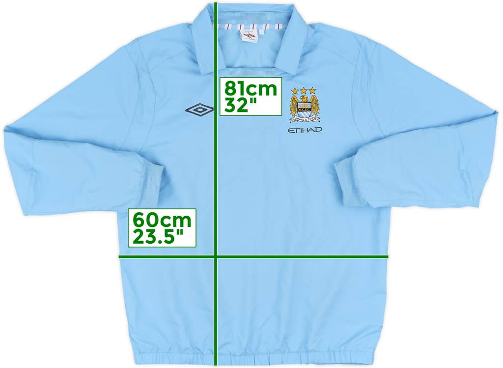2010-11 Manchester City Umbro Drill Top - 8/10 - (XL)