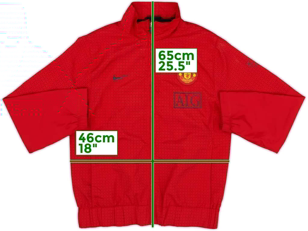 2008-09 Manchester United Nike Track Jacket - 8/10 - (M.Boys)