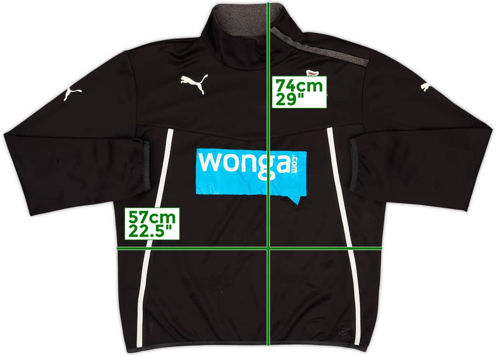 2013-14 Newcastle United Puma 1/4 Zip Drill Top - 6/10 - (XL)