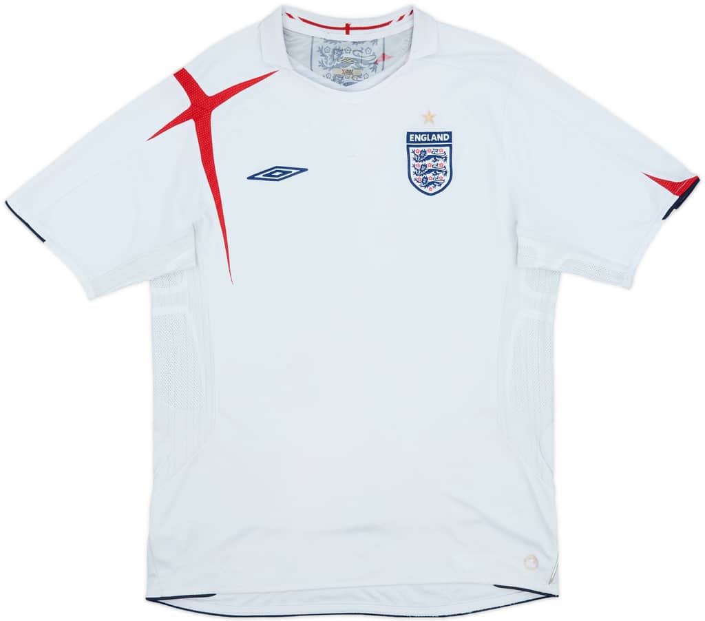 2005-07 England Home Shirt - 5/10 - (L)