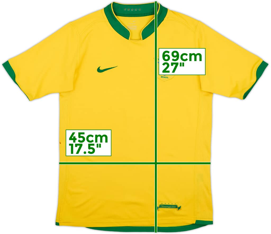 2006-08 Brazil Home Shirt - 6/10 - (XL.Boys)