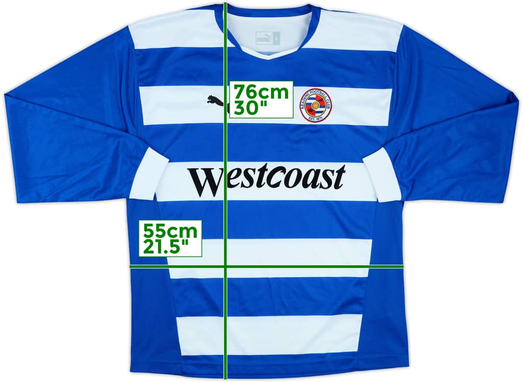 2004-05 Reading Home L/S Shirt - 9/10 - (L)