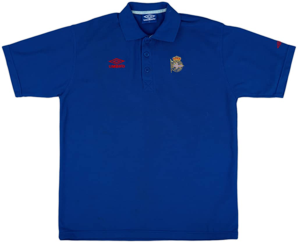 1996-97 Deportivo de La Coruna Umbro Polo Shirt - 8/10 - (XL)