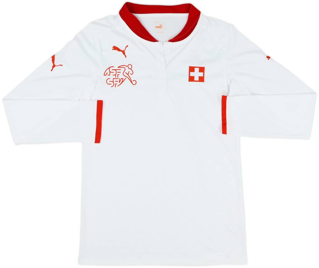 2012-14 Switzerland Away L/S Shirt - 8/10 - (M)