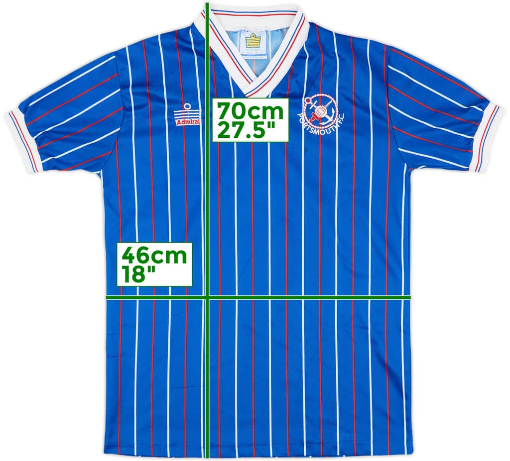 1987-89 Portsmouth Home Shirt - 8/10 - (M)