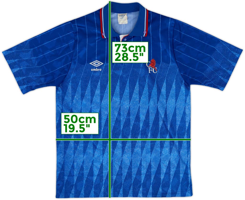 1989-91 Chelsea Home Shirt - 9/10 - (S)