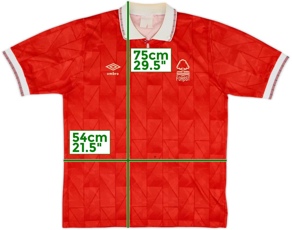 1990-92 Nottingham Forest Home Shirt - 6/10 - (S)