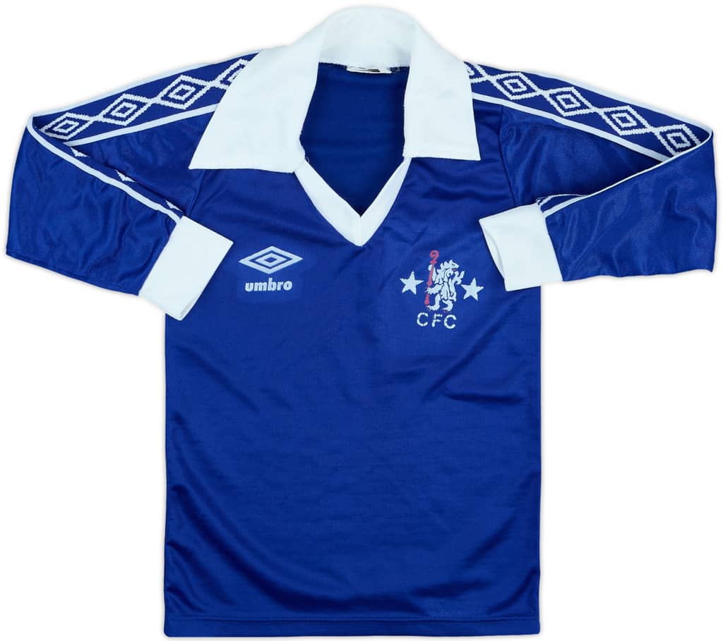 1977-81 Chelsea Home L/S Shirt - 9/10 - (S.Boys)