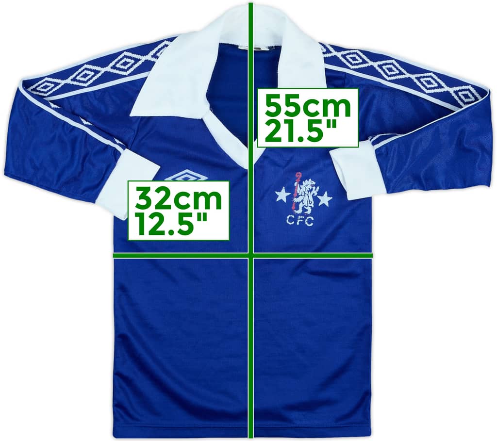 1977-81 Chelsea Home L/S Shirt - 9/10 - (S.Boys)