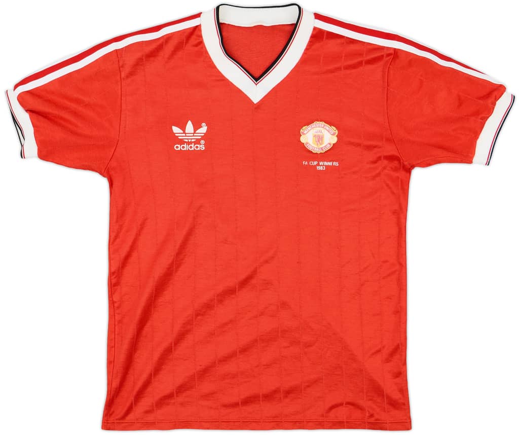 1982-84 Manchester United 'FA Cup Winners' Home Shirt - 8/10 - (M)