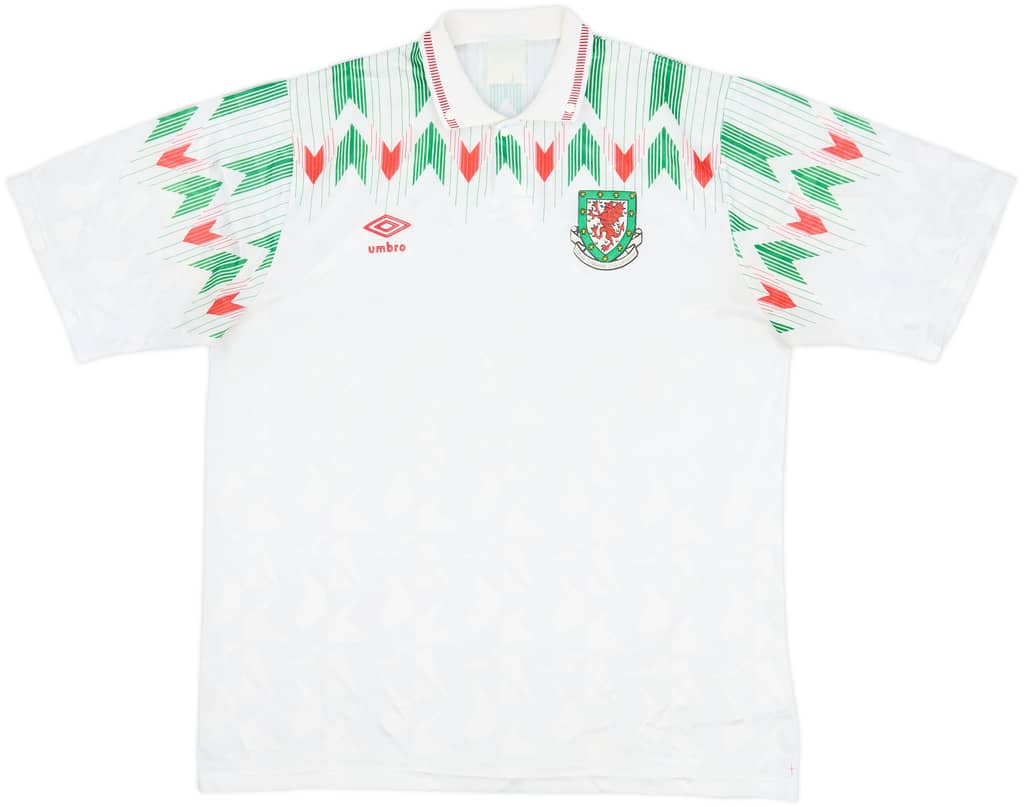 1990-92 Wales Away Shirt - 8/10 - (XL)