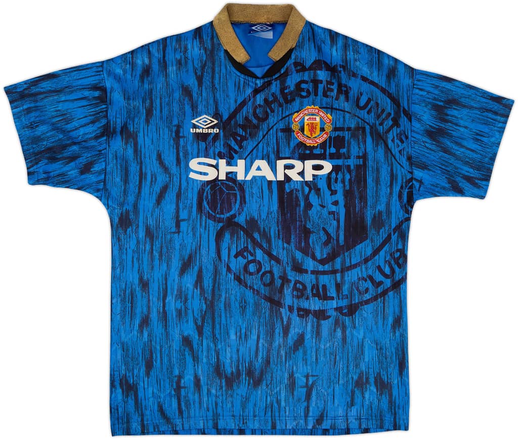 1992-93 Manchester United Away Shirt - 5/10 - (XL)