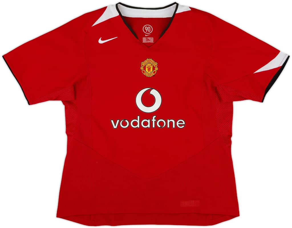 2004-06 Manchester United Home Shirt - 8/10 - (Women's L)