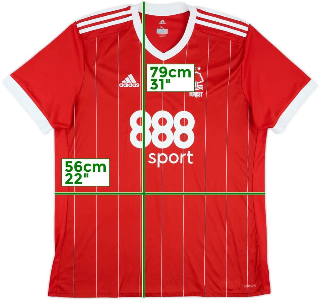 2017-18 Nottingham Forest Home Shirt - 8/10 - (XL)