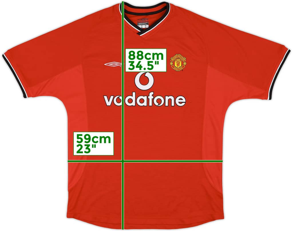 2000-02 Manchester United Home Shirt - 5/10 - (L)