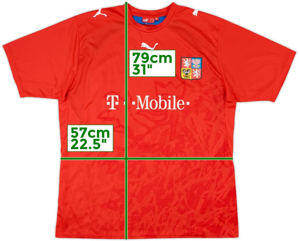 2006-08 Czech Republic Basic Home Shirt - 6/10 - (XL)
