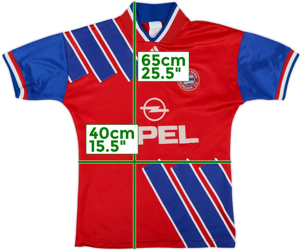 1993-95 Bayern Munich Home Shirt - 8/10 - (L.Boys)