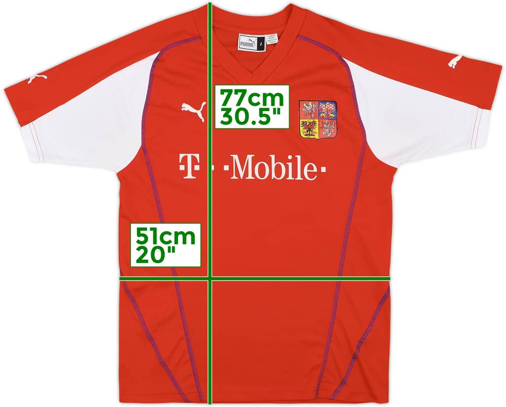 2004-05 Czech Republic Basic Home Shirt - 5/10 - (L)