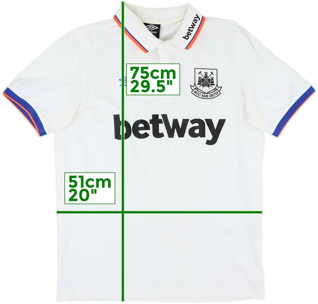 2016-17 West Ham Umbro Polo Shirt - 4/10 - (L)