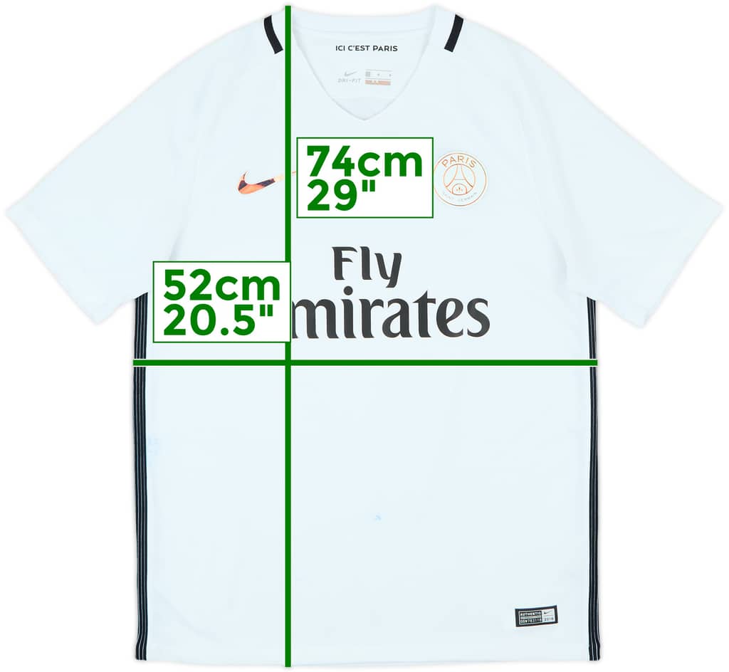 2016-17 Paris Saint-Germain Authentic Third Shirt - 6/10 - (M)