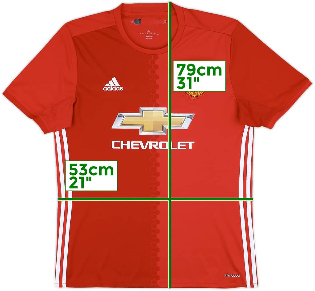 2016-17 Manchester United Home Shirt - 5/10 - (L)