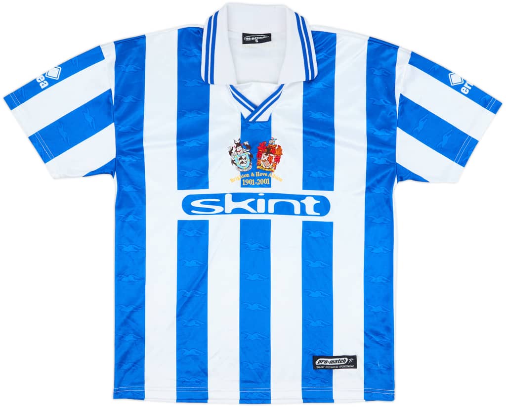 2001-02 Brighton Centenary Home Shirt - 8/10 - (S)