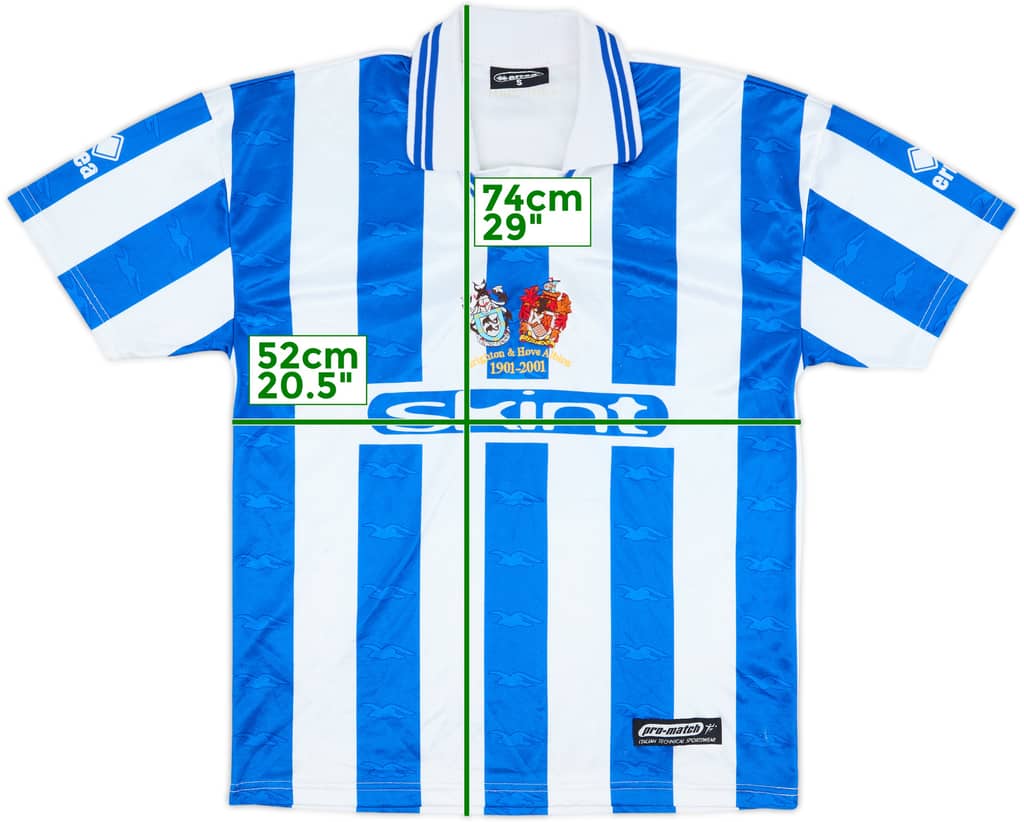 2001-02 Brighton Centenary Home Shirt - 8/10 - (S)